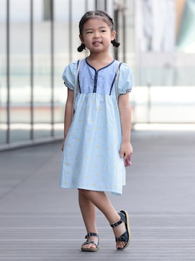 「アイテム（ワンピース）」を使った、BEAMS miniさん（キッズ・110cm）の夏コーディネート