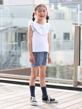 「BEAMS mini（ビームスミニ）のアイテム」を使った、BEAMS miniさん（キッズ・120cm）の夏コーディネート