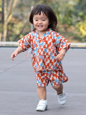「BEAMS mini（ビームスミニ）のアイテム」を使った、BEAMS miniさん（キッズ・90cm）の夏コーディネート