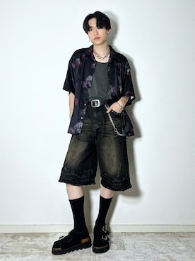 「アイテム（デニムパンツ）」を使った、SOUTAさん（メンズ・170cm・20代）の夏コーディネート