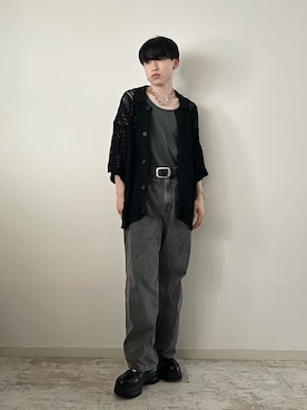 「アイテム（イヤリング）」を使った、SOUTAさん（メンズ・169cm）の夏コーディネート