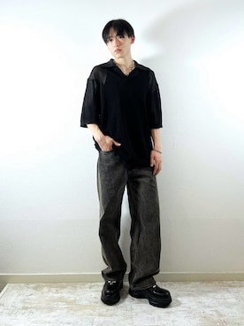 「GU（ジーユー）のアイテム（パンツ）」を使った、SOUTAさん（メンズ・170cm）の夏コーディネート