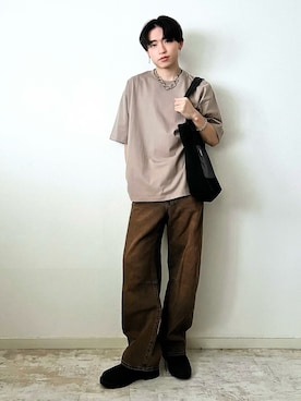 「アイテム（イヤリング）」を使った、SOUTAさん（メンズ・170cm）の秋コーディネート