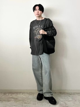 「アイテム（イヤーカフ）」を使った、SOUTAさん（メンズ・170cm）の秋コーディネート