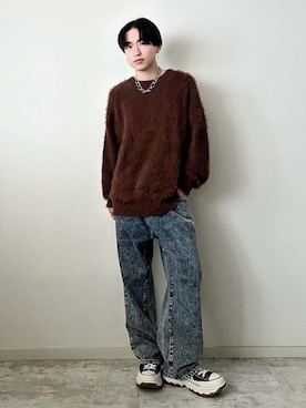 「アイテム（イヤリング）」を使った、SOUTAさん（メンズ・170cm）の秋コーディネート