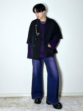 「アイテム（イヤリング）」を使った、SOUTAさん（メンズ・170cm・20代）の夏コーディネート