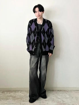 「アイテム（イヤリング）」を使った、SOUTAさん（メンズ・170cm）の秋コーディネート