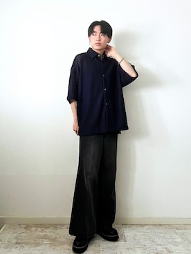 「アイテム（イヤリング）」を使った、SOUTAさん（メンズ・170cm）の夏コーディネート