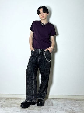 「アイテム（イヤリング）」を使った、SOUTAさん（メンズ・170cm）の夏コーディネート
