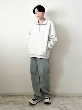 「アイテム（スウェット）」を使った、SOUTAさん（メンズ・170cm）の秋コーディネート