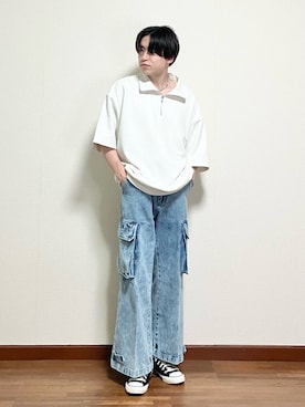 「SETUP7（セットアップセブン）のアイテム（アクセサリー）」を使った、SOUTAさん（メンズ・169cm）の夏コーディネート