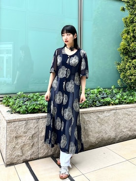 「VINTAGE（ヴィンテージ）のアイテム（ワンピース）」を使った、natsumi/古着コーデさん（レディース・162cm）の春コーディネート