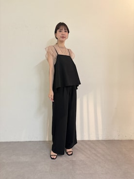 「アイテム（セットアップ）」を使った、おまみさん（レディース・162cm）の夏コーディネート