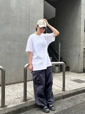 「アイテム（帽子）」を使った、ﾊﾟェさん（レディース・166cm・20代）の夏コーディネート