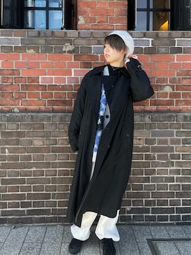 「ブルー×ブラック」｜「アイテム（ジャケット/アウター）」を使った、ﾊﾟェさん（レディース・166cm）の冬コーディネート