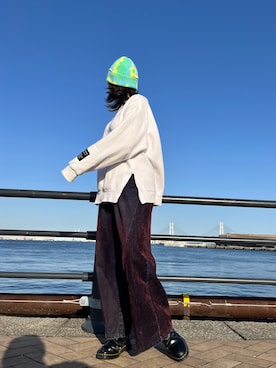 「arth（アース）のアイテム（帽子）」を使った、ﾊﾟェさん（レディース・166cm）の春コーディネート