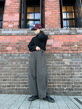 「NEW ERA（ニューエラ）のニューエラ キャップ 9FORTY UNSTRUCTURED MLB（キャップ、レッド系）」を使った、ﾊﾟェさん（レディース・166cm）の春コーディネート