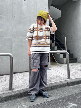 「いいね、save、フォローお願いします🤑」｜「アイテム（ハット）」を使った、ﾊﾟェさん（レディース・166cm）の秋コーディネート