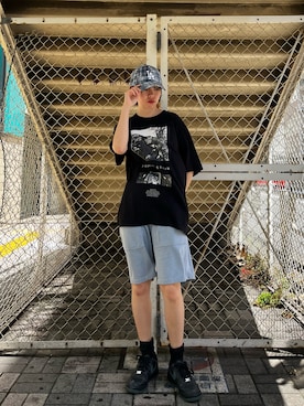 「GU（ジーユー）のアイテム」を使った、ﾊﾟェさん（レディース・166cm）の夏コーディネート