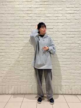 「KANGOL（カンゴール）のアイテム（ハンチング/ベレー帽）」を使った、ﾊﾟェさん（レディース・166cm）の春コーディネート