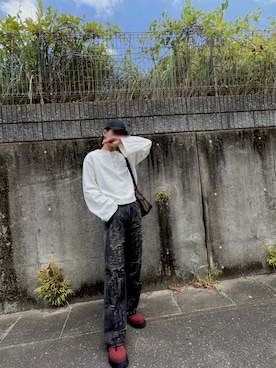 「GRANCY（グランシー）のアイテム（パンツ）」を使った、ゆうさん（メンズ・176cm）の夏コーディネート