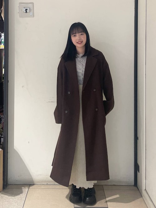 ウールライクロングコート 281192を使った人気ファッション