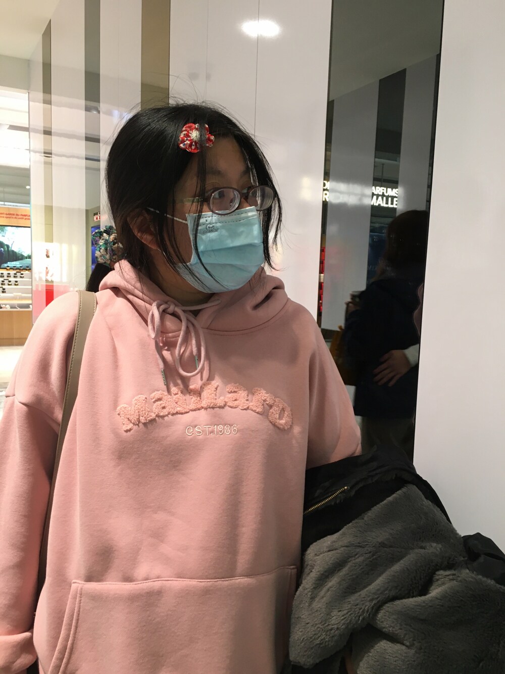 「櫻」｜「韓貨のアイテム（パーカー、ピンク系）」を使った、Jia-Rong Hsiehさん（骨格ナチュラル・レディース・156cm）の春コーディネートの1枚目の写真
