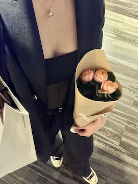 「アイテム（アンダーウェア）」を使った、maaさん（レディース・160cm）の春コーディネート