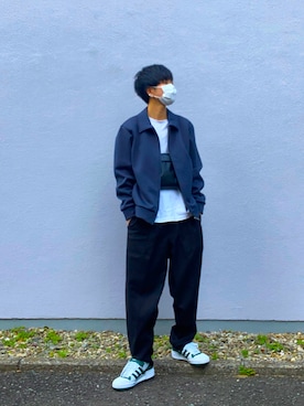 「アイテム（ボディバッグ/ウエストポーチ）」を使った、おらんげさん（メンズ・163cm）の春コーディネート