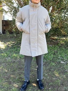 「アイテム（ミリタリージャケット、シルバー系）」を使った、osamu76さん（メンズ・174cm）の冬コーディネート