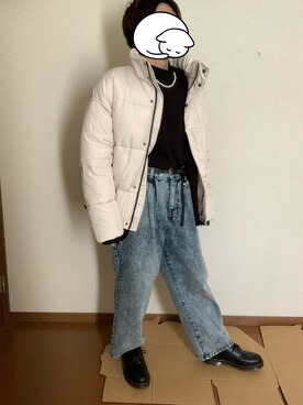 「LILL（リル）のアイテム（ダウンジャケット/コート）」を使った、masakiさん（メンズ・171cm）の冬コーディネート