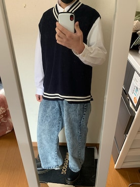 「Dr. Martens（ドクターマーチン）のDr.Martens / ドクターマーチン 1461 3EYE GIBSON SHOE 3ホール ギブソン シューズ ブーツ（ブーツ）」を使った、masakiさん（メンズ・171cm）の春コーディネート