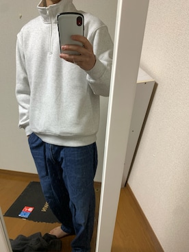 「Lee（リー）のアイテム（パンツ、ブルー系）」を使った、masakiさん（メンズ・171cm）の冬コーディネート
