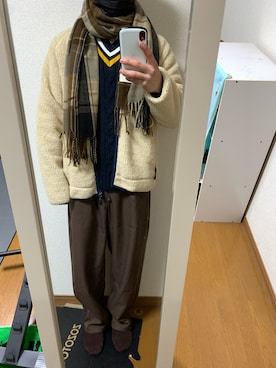 「EDWIN（エドウィン）のアイテム（ジャケット/アウター）」を使った、masakiさん（メンズ・171cm）の冬コーディネート