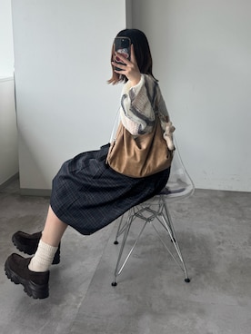 「kutir（クティール）のアイテム」を使った、ヒカルさん（レディース・154cm）の秋コーディネート