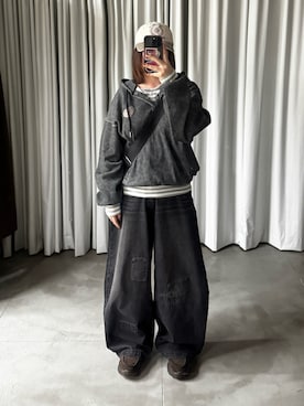 「EVOL（イーボル）のアイテム（シューズ）」を使った、ヒカルさん（レディース・154cm）の春コーディネート