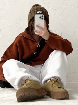 「sedacle（セダクル）のアイテム」を使った、ヒカルさん（レディース・154cm）の冬コーディネート