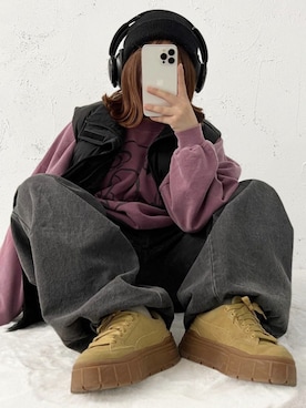 「epnok（エプノック）のアイテム」を使った、ヒカルさん（レディース・154cm）の秋コーディネート