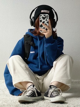 「FCMM（エフシーエムエム）のアイテム」を使った、ヒカルさん（レディース・154cm）の秋コーディネート
