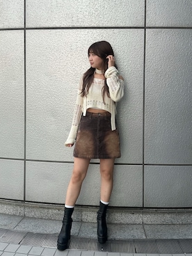 「SPIRALGIRL（スパイラルガール）のアイテム（トップス）」を使った、SHIHOさん（レディース・157cm）の夏コーディネート