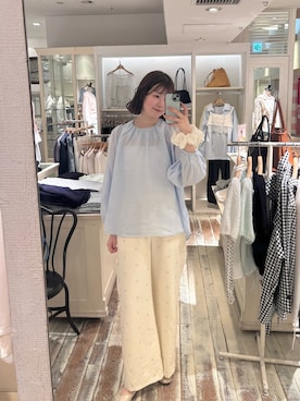「mystic（ミスティック）のアイテム（シュシュ）」を使った、り おさん（レディース・170cm）の春コーディネート