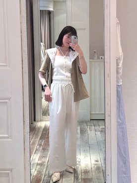「mystic（ミスティック）のアイテム（シューズ）」を使った、り おさん（レディース・170cm）の春コーディネート