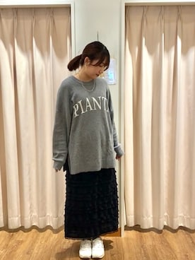 「Samansa Mos2（サマンサ モスモス）のアイテム」を使った、もなみさん（レディース・160cm）の秋コーディネート