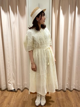 「TSUHARU by Samansa Mos2（ツハルバイサマンサモスモス）のアイテム」を使った、もなみさん（レディース・160cm）の春コーディネート