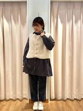 「Samansa Mos2（サマンサ モスモス）のアイテム」を使った、もなみさん（レディース・160cm）の秋コーディネート