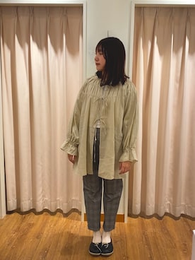 「Samansa Mos2（サマンサ モスモス）のアイテム（チュニック）」を使った、もなみさん（レディース・160cm）の春コーディネート