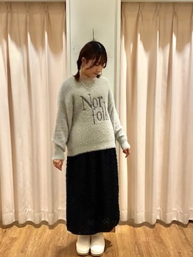 「顔タイプキュート、骨格ストレート」｜もなみさん（レディース・160cm）の秋コーディネート