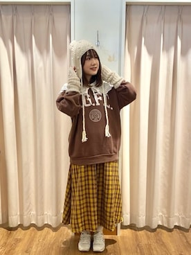 「Samansa Mos2（サマンサ モスモス）のアイテム」を使った、もなみさん（レディース・160cm）の秋コーディネート
