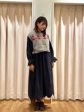 「TSUHARU by Samansa Mos2（ツハルバイサマンサモスモス）のアイテム」を使った、もなみさん（レディース・160cm）の秋コーディネート