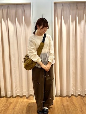 「Samansa Mos2（サマンサ モスモス）のアイテム」を使った、もなみさん（レディース・160cm）の秋コーディネート